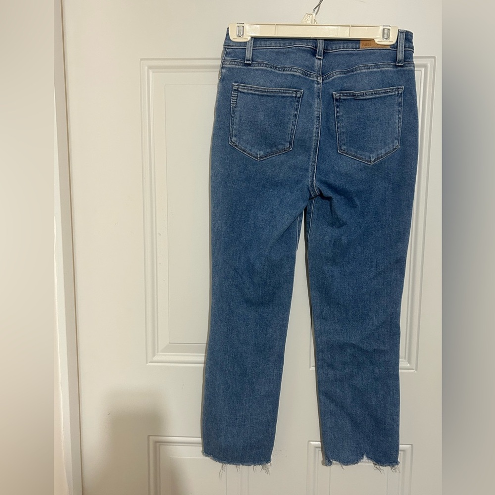 PAIGE Women's Light Blue Skinny Jeans - Picture 4 of 9